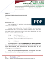 Format Surat Peminjaman Ruangan