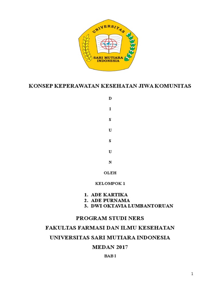 Makalah Keperawatan Jiwa Masyarakat
