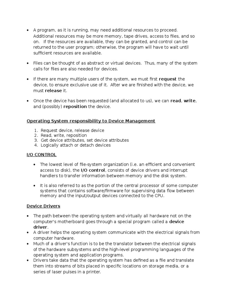 Device Management11232 | PDF | Data Buffer | Input/Output
