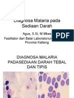 Diagnosa Malaria Padasediaan Darah Tebal Dan Tipis