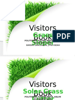 Visitors Book: Grass Sloper