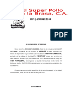 Carta de Trabajo Gregory