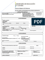 Formato Registro Estatal de Profesiones