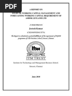 Download Working Capital Management Ashok Leyland 2010-11 Further Information contact jeeteshsitmedu by Jeetesh Kumar SN34886372 doc pdf