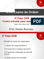 Aula de Abertura - Orientações Gerais - Repescagem XVII