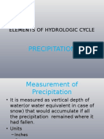 Elements of Hydrologic Cycle: Precipitation