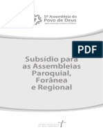 Assembleias Paroquial_ Forânea e Regional