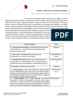 Espelho - Simulado - Direito Empresarial - XXII Exame de Ordem - 2ª fase