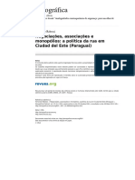 RABOSI, Fernando Etnografica 814 Vol 15 1 Negociacoes Associacoes e Monopolios a Politica Da Rua Em Ciudad Del Este Paraguai 1