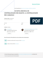 Estudos Sobre Nova Medida de Centralidade em Grafo