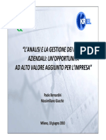 Analisi Gestione Rischi Aziendali Opportunita Valore Aggiunto Impresa