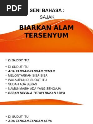 Biarkan Alam Tersenyum Pdf