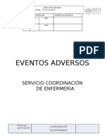 Eventos adversos en enfermería hospitalaria