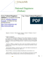 Gross National Happiness (Buthan)