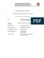 Auditoría y Evaluación de Sistemas - Sanchez Freire Jorge Alberto