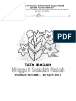 REVISI - TIHM II Sesudah Paskah, 30 April 2017