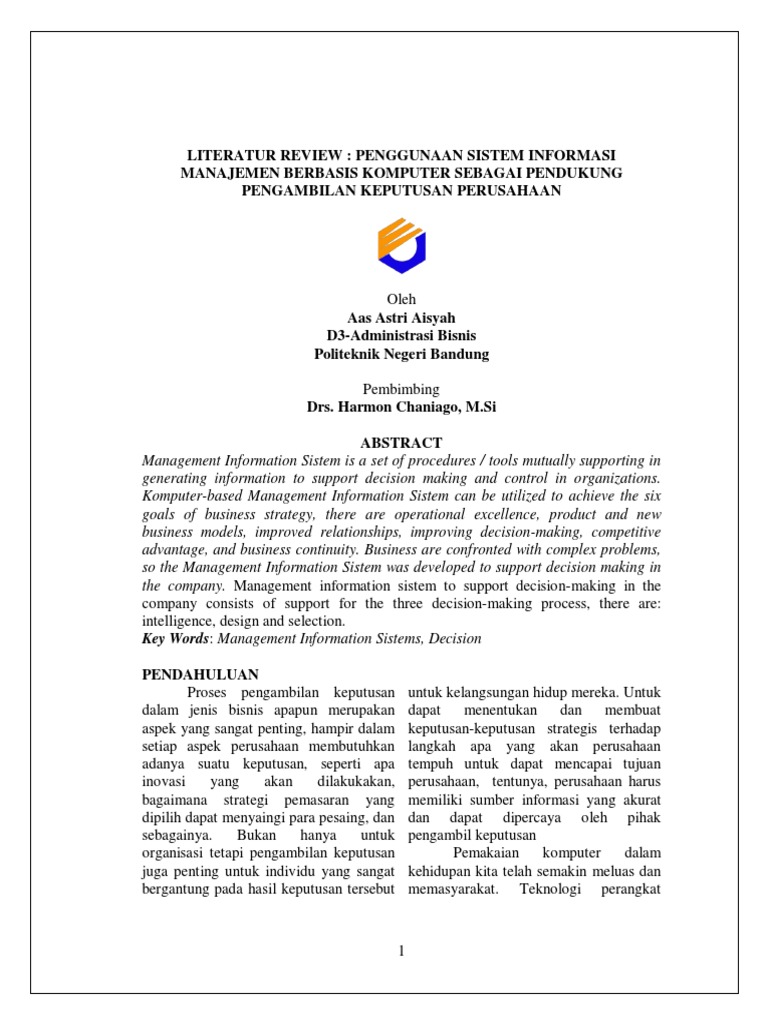 Jurnal Sistem Informasi Manajemen PDF | PDF