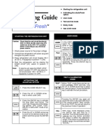 Operating Guide: Starting The Refrigeration Unit User Mode