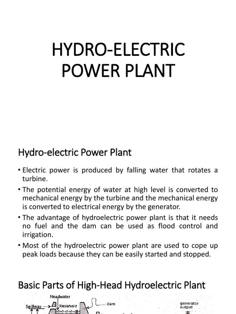Hydroelectric Power Plant Overview | PDF | Power Station | Hydroelectricity