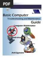 Basic Computer Guide: Troubleshooting and Maintenance