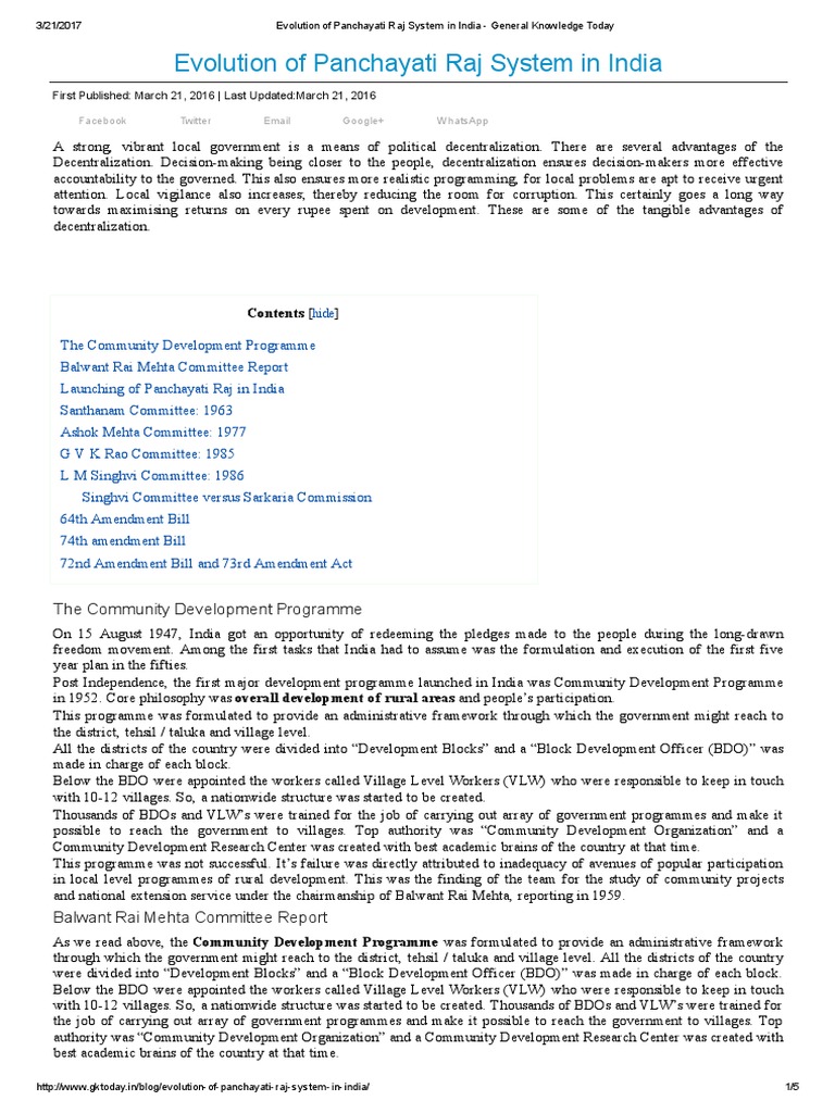 Essay on gram panchayat picture