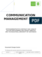 Communication Management Plan