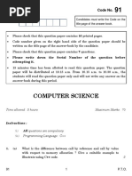 91 Computer Science (Set-2)