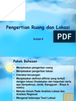 KUL 2-Pengertian Ruang Dan Lokasi