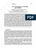 95_JFM_The Effect of Surfactant on Bursting Gas Bubbles