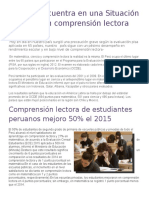 Perú se encuentra en una Situación crítica  en Comprensión Lectora.docx