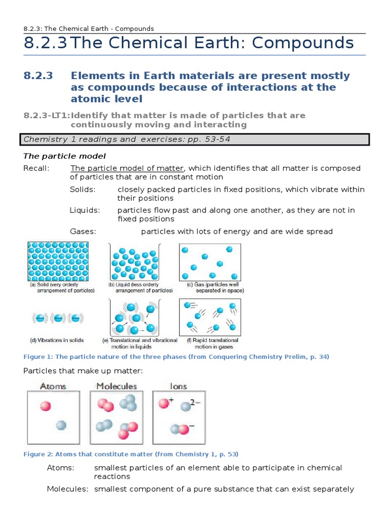 Chemistry Preliminary topic - Compounds- Notes | Ion | Ionic Bonding