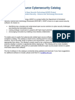 CSD Host Open Soruce Cybersecurity Catalog PDF
