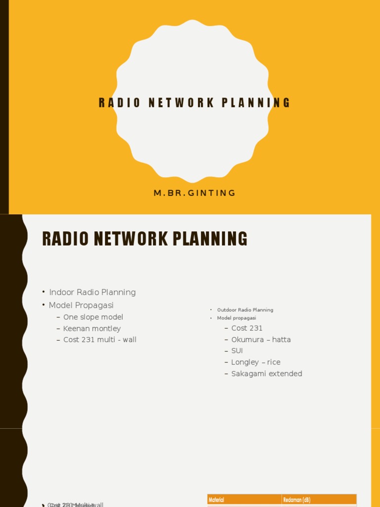 Radio Network Planning Guide | PDF
