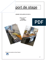 Rapport de Stage Cuisinier