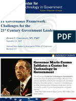 IT Governance Framework: Challenges For The 21 Century Government Leader