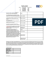 BDO Balance Convert Application Form