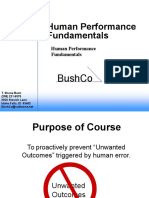 Human Performance Fundamentals: Bushco