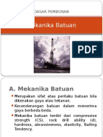 1. Dasar Pemboran - Mekanika Batuan