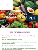 Postharvest Processing of Food
