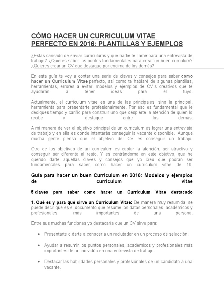 Curriculum vitae format in word picture