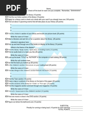public library-scavenger-hunt-list