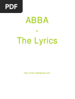 Abba - The Lyrics