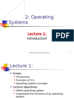 CSC302: Introduction to Operating Systems Functions