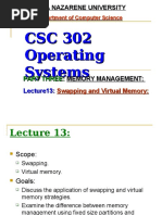 Lecture13 Swapping and Virtual Memory