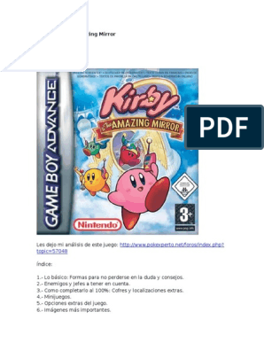 Guía de Kirby Amazing Mirror | PDF | Imagen | Ocio