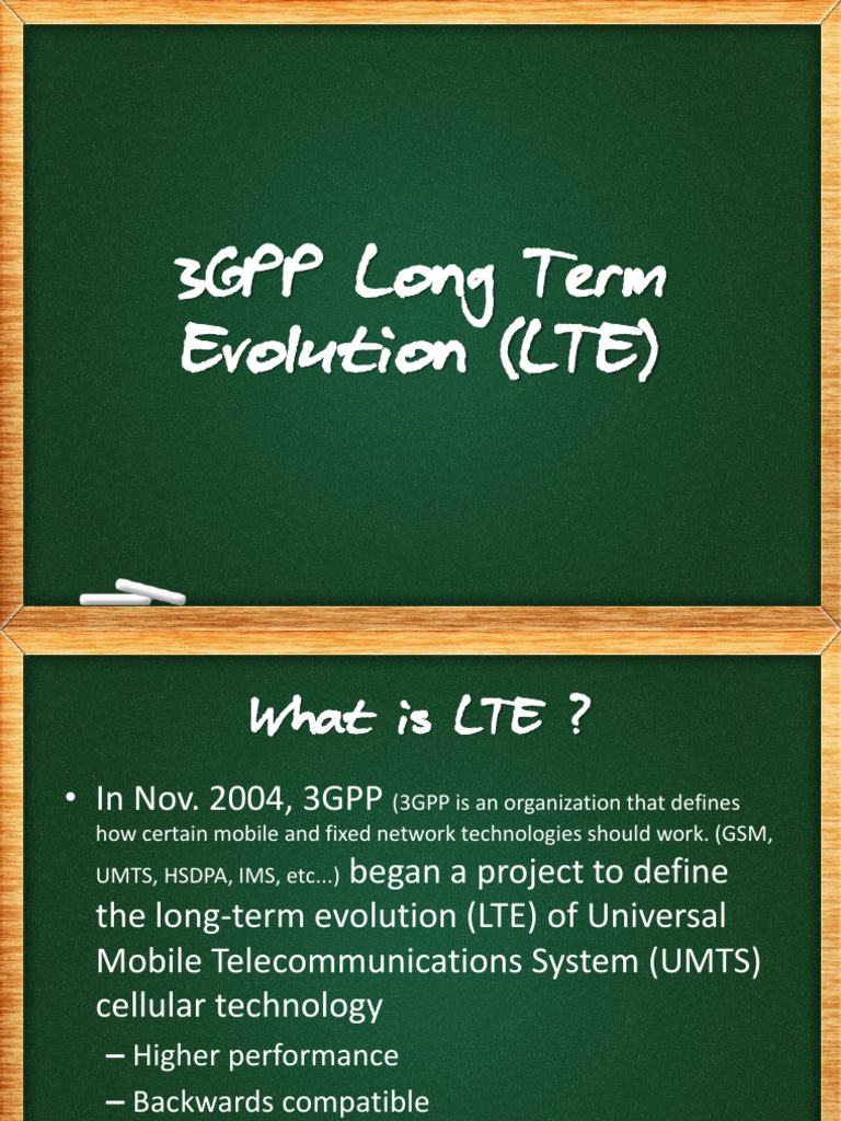 3GPP Long Term Evolution (LTE) | PDF | Lte Advanced | Lte ...