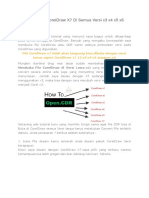 Cara Buka File CorelDraw X7 Di Semua Versi x3 x4 x5 x6 Tanpa Convert