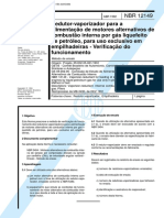 NBR 12149 MB 3490 - Redutor-Vaporizador para A Alimentacao de Motores Alternativos de Combustao I PDF