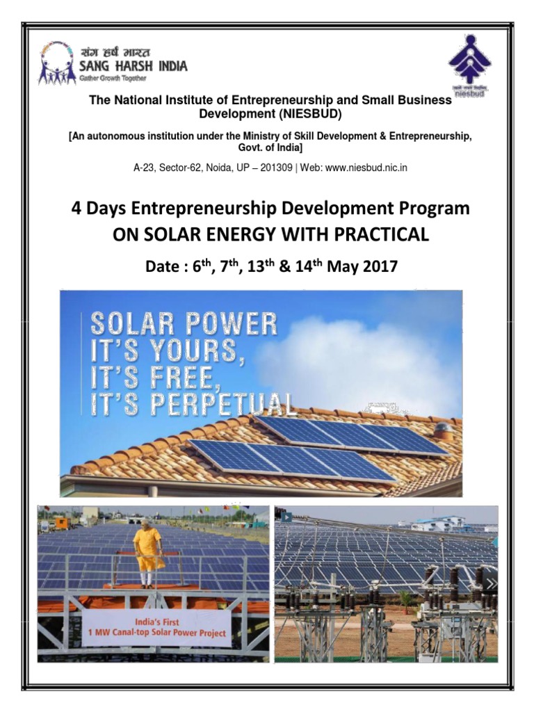 Edp On Solar Energy 6 May To 14 May 2017 | PDF | Photovoltaic System ...