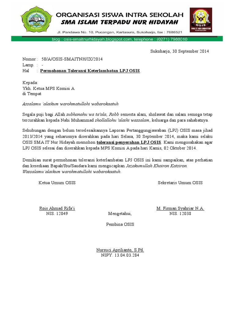 620 Contoh Undangan Rapat Lpj Gratis